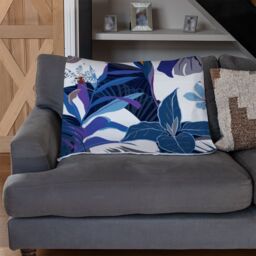 Benjamin Tate Design Winter Tropical Blanket in Natural - Size: 120 cm x 150 cm - thumbnail 2