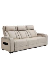 More4Homes Capri Electric Recliner 1+2+3 Seater Sofa Set w Bluetooth speakers in Beige - thumbnail 8