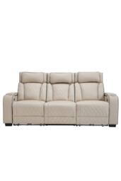 More4Homes Capri Electric Recliner 1+2+3 Seater Sofa Set w Bluetooth speakers in Beige - thumbnail 9