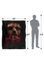 Friday the 13th Blanket, 152x127 cm Remake Poster Silky Touch Super Soft Throw Blanket in White - thumbnail 5