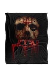 Friday the 13th Blanket, 152x127 cm Remake Poster Silky Touch Super Soft Throw Blanket in White - thumbnail 1
