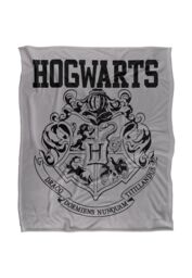 Harry Potter Hogwarts Athletic Officially Licensed Silky Touch Super Soft Throw Blanket 152x127 cm in White - thumbnail 1