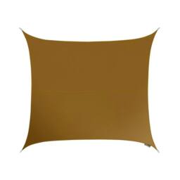 Primrose 2m Square Water Resistant Sun Shade Canopy 96.5% UV Block Free Rope in Brown - thumbnail 1