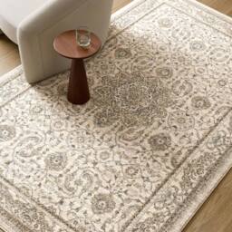 Livabliss Arda Vintage Brown Grey Taupe Traditional Boho Fringe Living Rug - Size: 153 cm x 220 cm - thumbnail 8