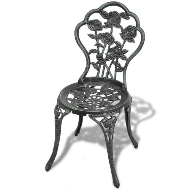 Berkfield Home Bistro Chairs 2 pcs Cast Aluminium Green - image 1