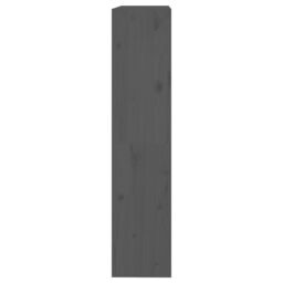 Berkfield Home Book Cabinet/Room Divider Grey 80x30x135.5 cm Solid Wood Pine - thumbnail 6