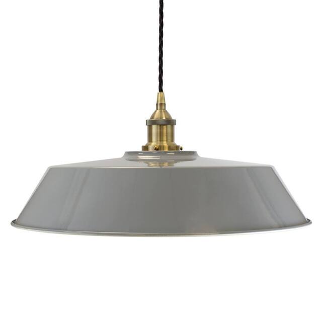 SE Home French Grey Large Chancery Pendant Light - Antique Brass - image 1