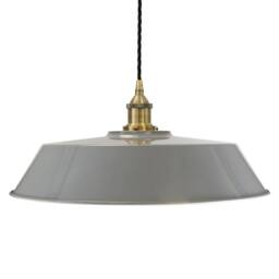 SE Home French Grey Large Chancery Pendant Light - Antique Brass - thumbnail 1