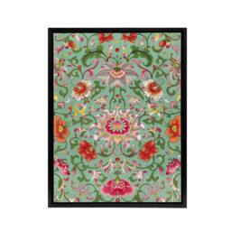 "Artery8 Owen Jones Colorful Chinese Floral Pattern Framed Canvas Art Print - Size: W12"" x H16""" - thumbnail 1
