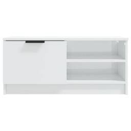 Berkfield Home TV Cabinet High Gloss White 80x35x36.5 cm Engineered Wood - thumbnail 5