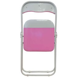 Harbour Housewares Coloured Padded Folding Chairs Pack of 4 in Pink - thumbnail 5