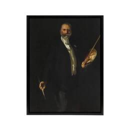 "Artery8 Artist William Merritt Chase Portrait Sargent Framed Canvas Wall Art in Black - Size: W24"" x H32""" - thumbnail 1