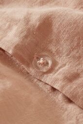 Martex Touch of Linen Duvet Cover Set (Includes 2 Pillowcases 1 For Single) in Pale Pink - Size: Super King - thumbnail 2