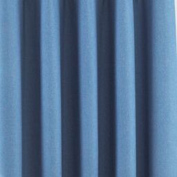 Essentials Twilight Thermal Blackout Eyelet Curtains in Mid Blue - Size: 168 cm width x 229 cm drop - thumbnail 4