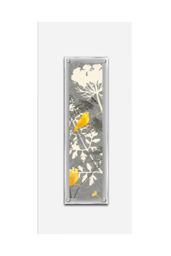 Orsina Yellow Bird 2 Framed Wall Art Home Wall Décor in White - thumbnail 1