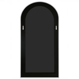 Agenzia 14 Modern Silver Metal Archtop Full Length Mirror 200cm x 100cm - Size: XL - thumbnail 3