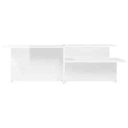 Berkfield Home Coffee Tables 2 pcs High Gloss White Engineered Wood - thumbnail 4
