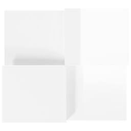 Berkfield Home Coffee Tables 2 pcs High Gloss White Engineered Wood - thumbnail 6