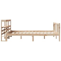 Berkfield Home Bed Frame with Headboard without Mattress 120x200 cm in Brown - thumbnail 5