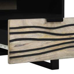 Berkfield Home Coffee Tables with Drawer with Storage White, Black 80 x 50 x 40 cm - thumbnail 7