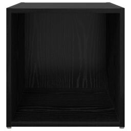 Berkfield Home TV Cabinet 2 pcs Black 37 x 35 x 37 cm Engineered wood - thumbnail 6