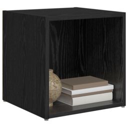 Berkfield Home TV Cabinet 2 pcs Black 37 x 35 x 37 cm Engineered wood - thumbnail 3