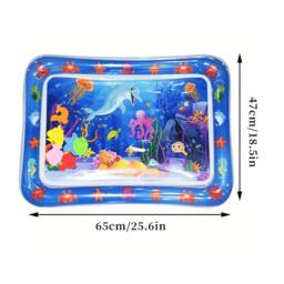 Dragodirect Inflatable Blue Dolphin Sensory Play Mat PVC Activity Gym - thumbnail 4