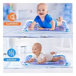 Dragodirect Inflatable Blue Dolphin Sensory Play Mat PVC Activity Gym - thumbnail 3