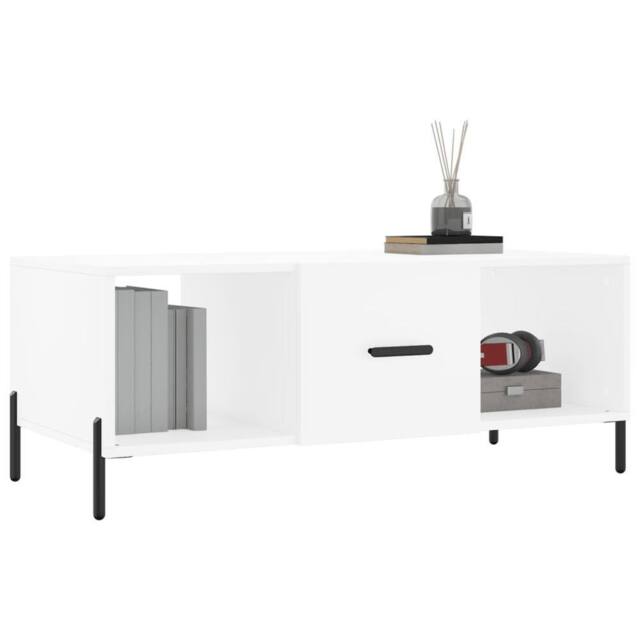 Berkfield Home Decorative Coffee Table White 102x50x40 cm Engineered Wood - Size: 102 x 50 x 40 cm - image 1