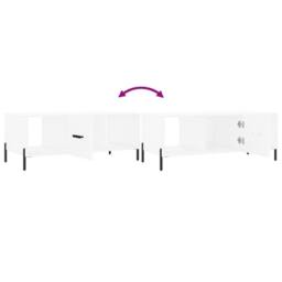 Berkfield Home Decorative Coffee Table White 102x50x40 cm Engineered Wood - Size: 102 x 50 x 40 cm - thumbnail 9