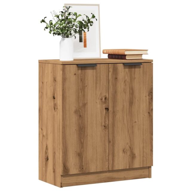 Berkfield Home Sideboard Artisian Oak 60x30x70 cm Engineered Wood in Brown - Size: 60 x 30 x 70 cm - image 1