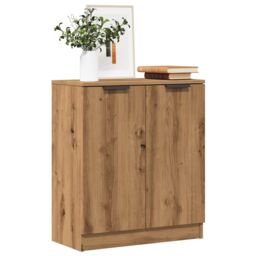 Berkfield Home Sideboard Artisian Oak 60x30x70 cm Engineered Wood in Brown - Size: 60 x 30 x 70 cm - thumbnail 1