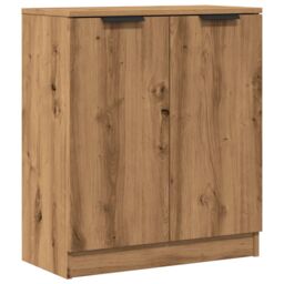 Berkfield Home Sideboard Artisian Oak 60x30x70 cm Engineered Wood in Brown - Size: 60 x 30 x 70 cm - thumbnail 2