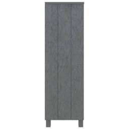 Berkfield Home Book Cabinet HAMAR Dark Grey 85x35x112 cm Solid Wood Pine - Size: 85 x 35 x 112 cm - thumbnail 4