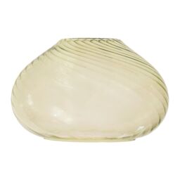 ValueLights Corinne Twill Spiral Bulbous Glass Easy Fit Pendant Lamp Shade with LED Bulb in Light Green - thumbnail 2
