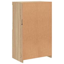 Berkfield Home Sideboard with LED Lights Sonoma Oak 60.5x37x100 cm in Light Tan - thumbnail 9