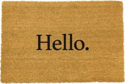 Artsy Mats New Modern Hello Dot Doormat in Black - Size: 40 cm x 60 cm - thumbnail 2