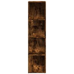 Berkfield Home Corner Cabinet Smoked Oak 33x33x132 cm Engineered Wood in Brown - Size: 33 x 33 x 132 cm - thumbnail 3