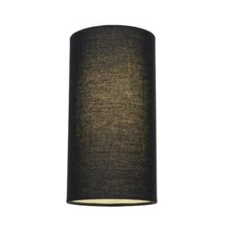 Happy Homewares Contemporary & Stylish Linen Fabric Lamp Shade in Black - Size: 6 inches - thumbnail 2