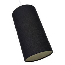 Happy Homewares Contemporary & Stylish Linen Fabric Lamp Shade in Black - Size: 6 inches - thumbnail 4