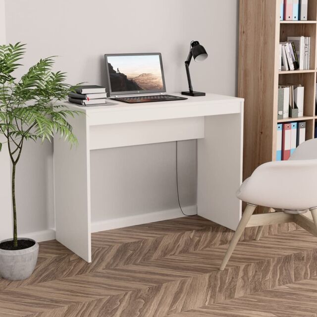 Berkfield Home Desk White 90x40x72 cm Engineered Wood - Size: 90 x 40 x 72 cm - image 1