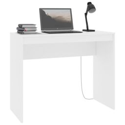 Berkfield Home Desk White 90x40x72 cm Engineered Wood - Size: 90 x 40 x 72 cm - thumbnail 3
