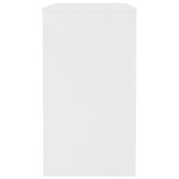 Berkfield Home Desk White 90x40x72 cm Engineered Wood - Size: 90 x 40 x 72 cm - thumbnail 5
