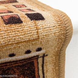 runrug Stair Runner Carpet - Durable, Non-Slip, 7mm - 'Jena' in Beige - Size: 120 cm x 630 cm - thumbnail 2