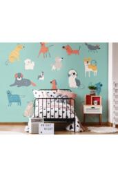 Happy Dogs Wall Mural