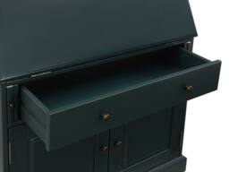 Vente-unique Pine & MDF Secretary Desk - Dark Green - CLEORE - thumbnail 9