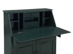 Vente-unique Pine & MDF Secretary Desk - Dark Green - CLEORE - thumbnail 6