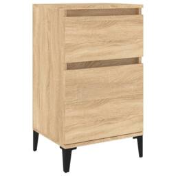 Berkfield Home Elegant Bedside Cabinet Sonoma Oak 40x35x70 cm in Light Brown - Size: 40 x 35 x 70 cm - thumbnail 3