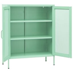 Berkfield Home Storage Cabinet Mint 80x35x101.5 cm Steel in Green - thumbnail 4