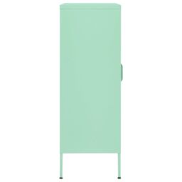 Berkfield Home Storage Cabinet Mint 80x35x101.5 cm Steel in Green - thumbnail 5